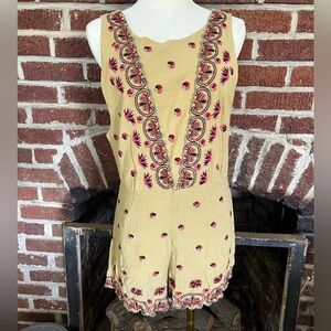 **SOLD** free people margarita embroidered romper
